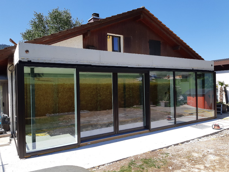 Chantier Poteau traverse site